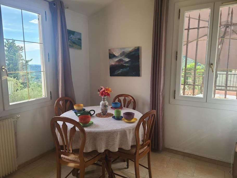 De 1 A 6 Avec Terrasse Solarium, Vue Panoramique Et Parking Gratuit Apartment Grasse Exterior foto
