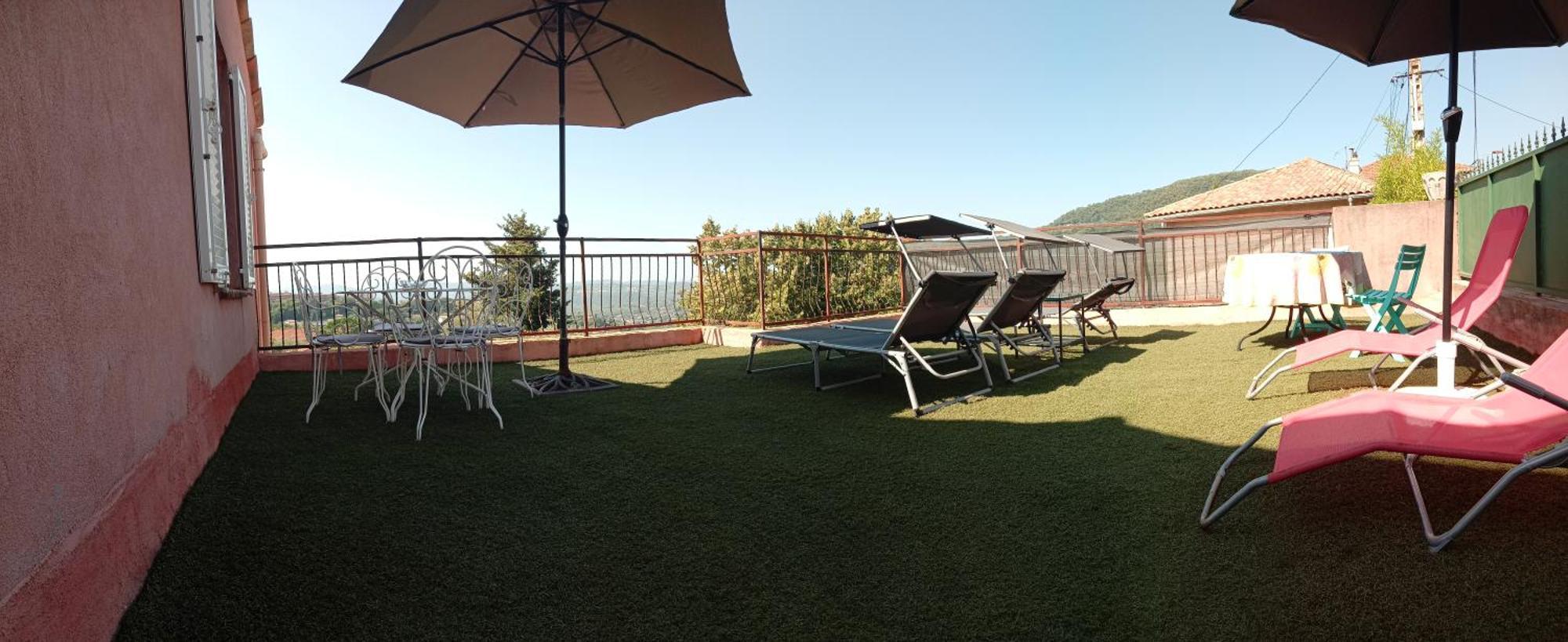 De 1 A 6 Avec Terrasse Solarium, Vue Panoramique Et Parking Gratuit Apartment Grasse Exterior foto